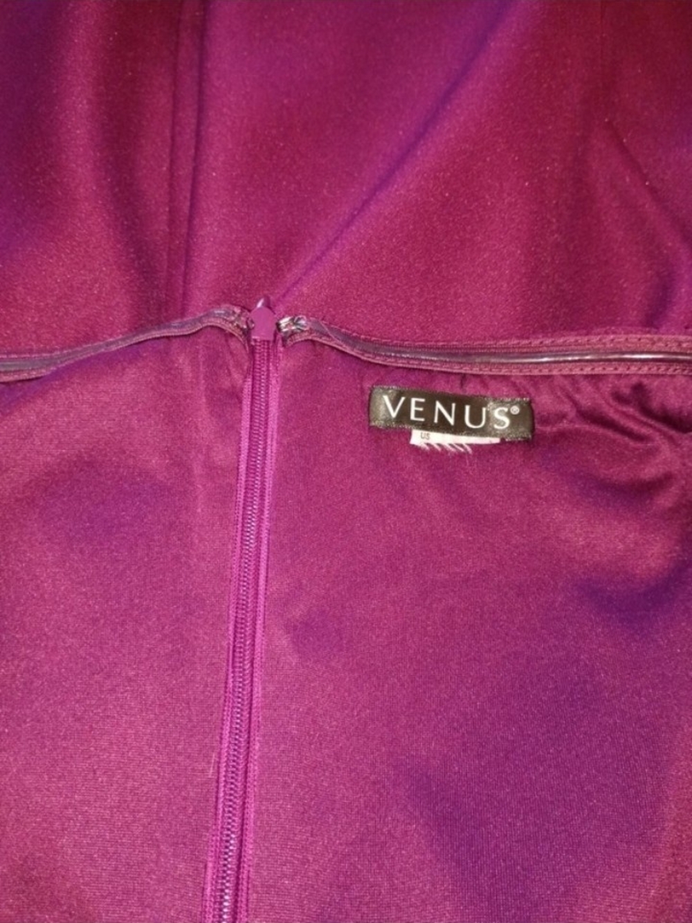 VENUS Purple/Burgundy Ruffled Sleeve Women’s Dress SEE MEASUREMENTS FOR SIZING - Picture 4 of 10